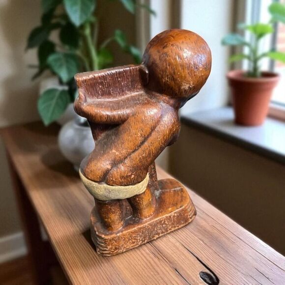 Vintage Black Americana Dan Thermometer - Picture 2 of 2